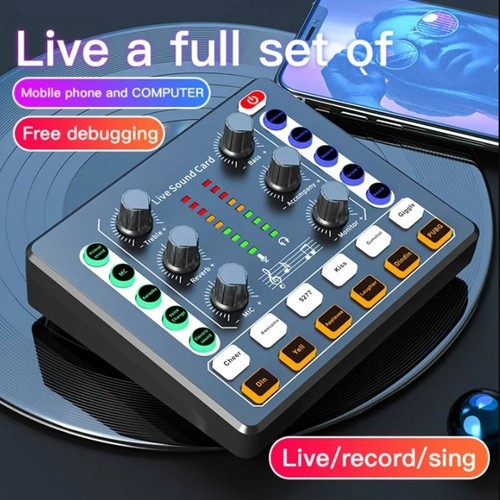 Carte Son M8 Interface Audio de Diffusion en Direct Dispositif de Podcastin6509 - Afbeelding 2 van 6
