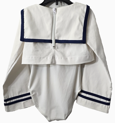 Weissman Sailor Halloween Costume XS Child XSC Navy USA Leotard Dance Dress-up - Picture 2 of 8
