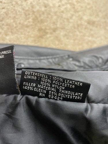 Wilsons Giacca di Pelle Donna Piccolo Collo Ultra Sottili Isolamento Nero - Foto 10 di 17