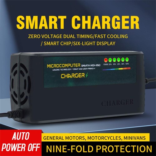 48V 60V 72V Smart Charger for 20Ah GEL AGM Liquid Lead Acid Batterys SDE - Picture 3 of 28