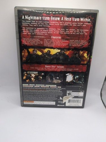 Microsoft Xbox 360 Gears of War 1 2 & 3 Trilogy 2011 - Lote de 3 juegos paquete - Imagen 3 de 11