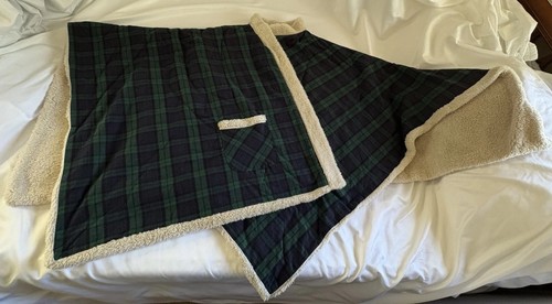 Vermont Country Store Cape portugiesisch Flanell und Sherpa Fleece Einheitsgröße kariert - Bild 18 von 19