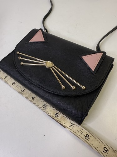 Kate Spade Winni Jazz Things Up Black Cat Kitty Crossbody Wallet Geldbörse Tasche - Bild 10 von 11