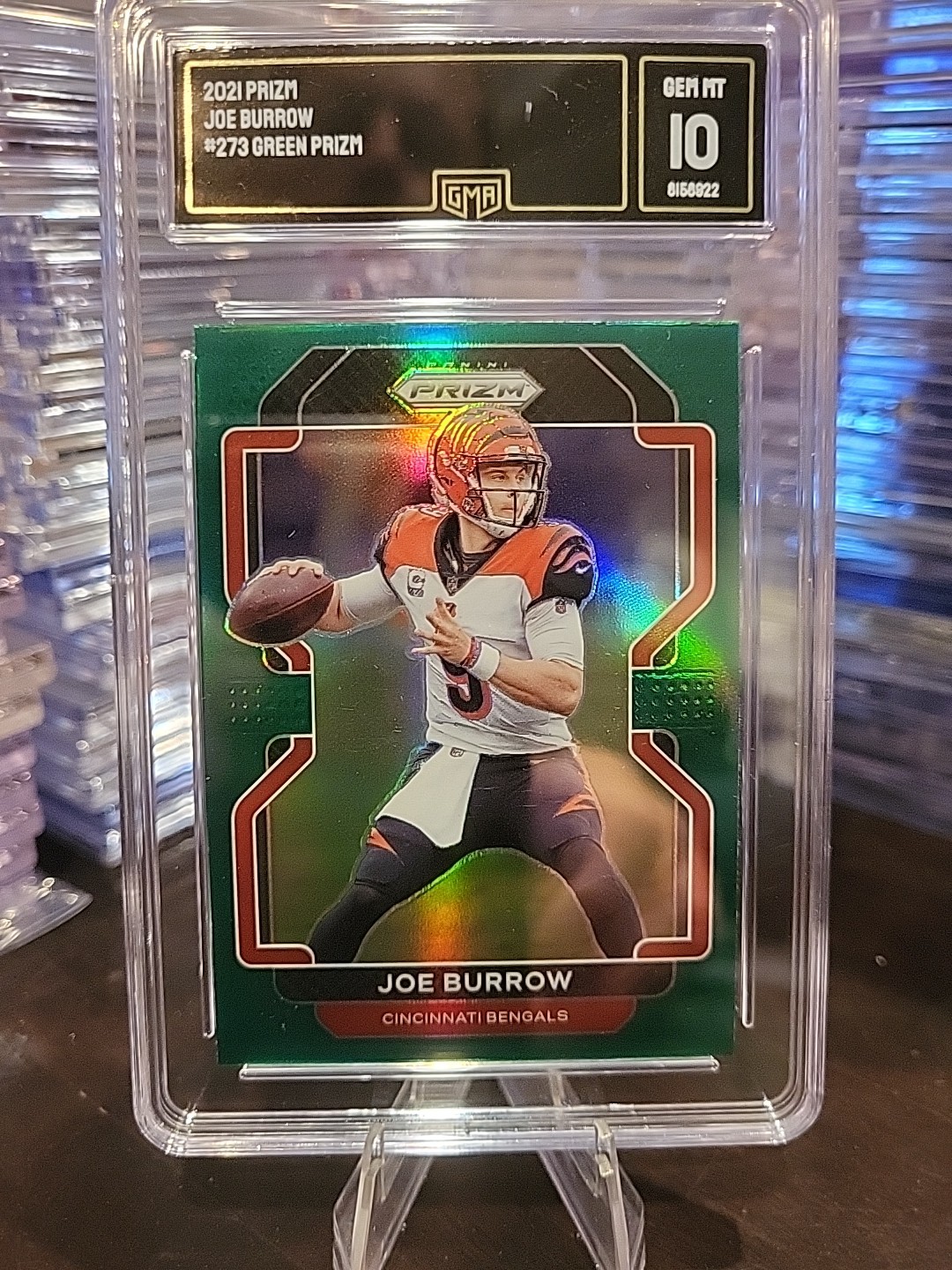2021 Panini Prizm - Joe Burrow #273 Green Prizm Gem Mt 10