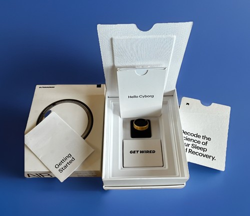 Ultrahuman Ring AIR Smart Ring Sz 14 Air Gold Ultra Human Sleep Fitness Tracker - Picture 1 of 6