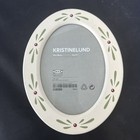 IKEA Kristinelund Oval Picture Frame 5"x7" Green Pattern