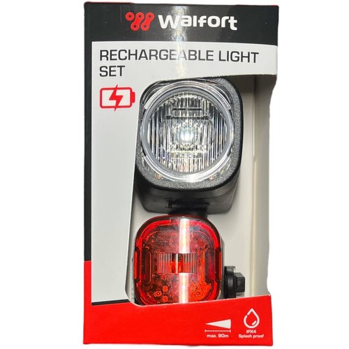 Fahrradlampe Set Front - Rücklicht  Akku LED USB 3,5h Fahrrad Scheinwerfer StVZO - Bild 4 von 4