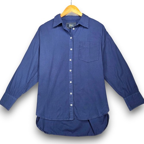 ANTHROPOLOGIE MAEVE The Shrunken Bennet Langarmshirt marineblau Small