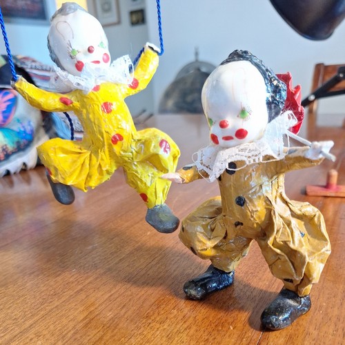 Vintage Clown Lot Disney Gund Hand Puppet, Hazelle, Mache, FECO Unicycle 50s 60s - Picture 23 of 24