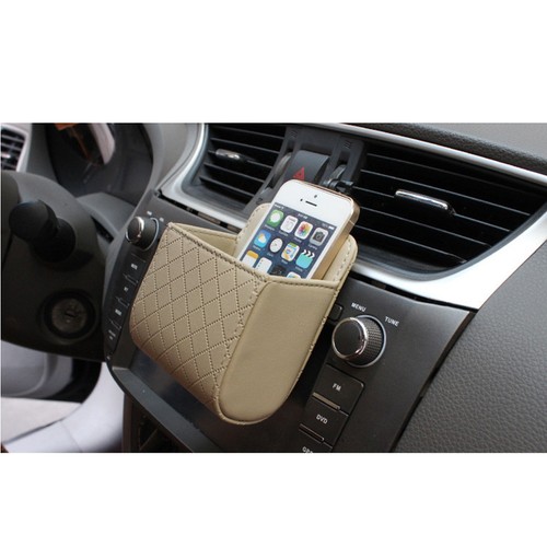 Car Vent Storage Bag Universal Outlet Cellphone Holder - Picture 2 of 5
