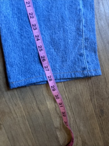 Levis 501 Buttonfly Jeans Straight Leg Herren Blau Denim 36X28 Gesäumt - Bild 10 von 11