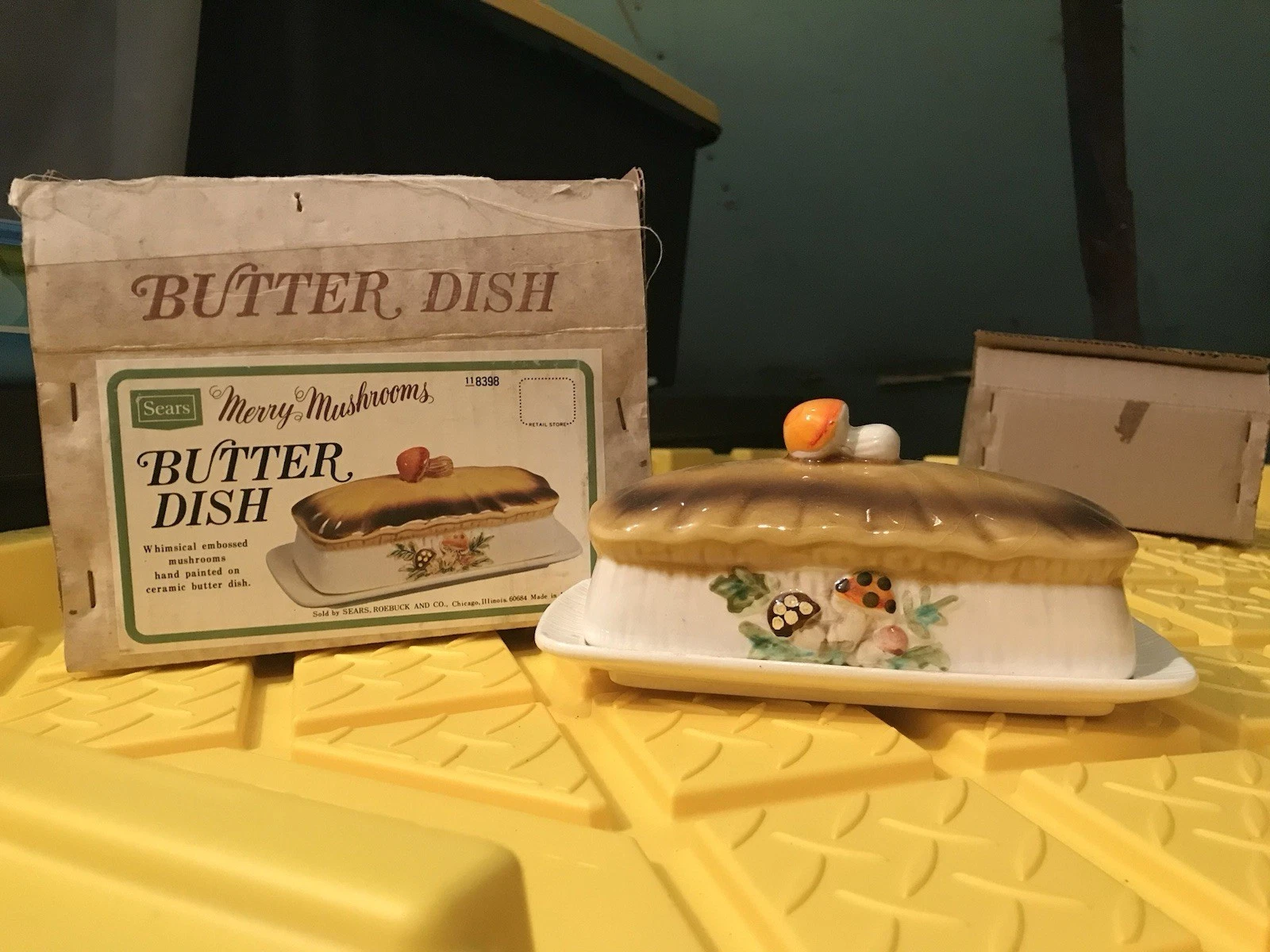 Merry Mushroom Butter Dish
Opens in a new window or tab