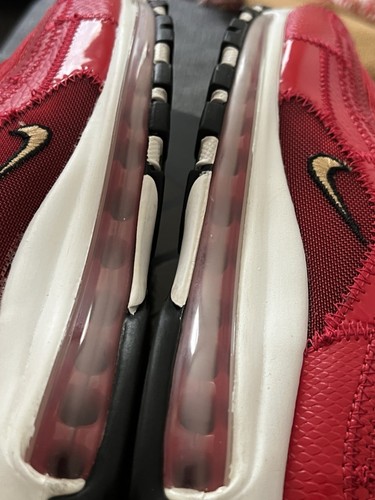 NIKE AIR MAX 97 X CRISTIANO RONALDO CR7 PORTUGAL PATCHWORK SZ 10 AQ0655-600 RED - Picture 10 of 13