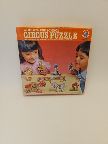Vintage Wooden Pre School CIRCUS Puzzle McCrory, A Show Of Fun & Colours Age 3-6 - Picture 2 of 15