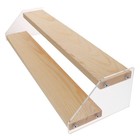 Home Tischler Spielzeug Holzanzeigestand Durable 2-Tier Holz Riser