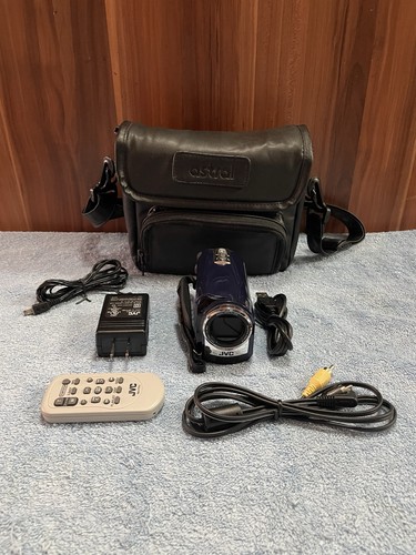 JVC Everio GZ-MG330RU Hybrid 30GB Hard Disk Digital Camcorder Blue - Tested - Picture 1 of 19