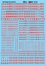 Microscale Decals 90105 HO 1/87 Railroad Gothic Letters Numbers Red Waterslide