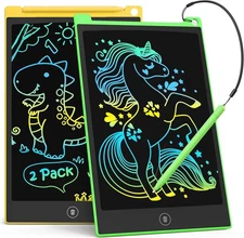 TECJOE LCD Writing Tablet, 8.5 Inch 2 Pack Colorful Doodle Board Drawing Tablet
