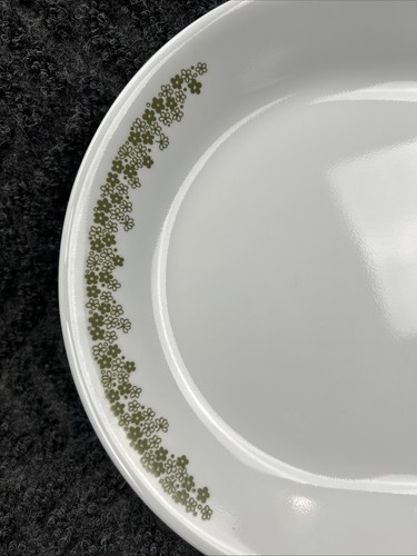 Vintage Corelle Frühlingsblüte grün Crazy Daisy Servierplatte 12" - Bild 2 von 9