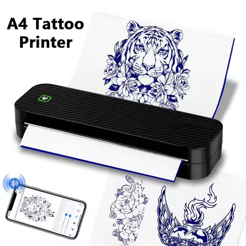 Pristar D210 Bluetooth A4 Thermodrucker Supports A4 Tattoo Paper PJ-722 PJ-763 - Bild 1 von 9