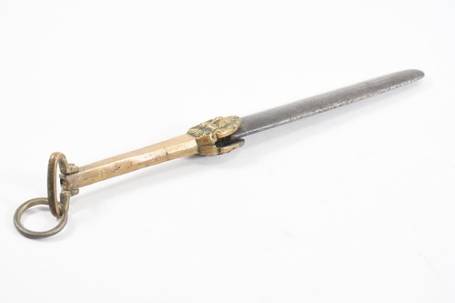 Q46C86- Afilador antiguo acero de afilar sonido siglo XVIII - Imagen 5 de 12