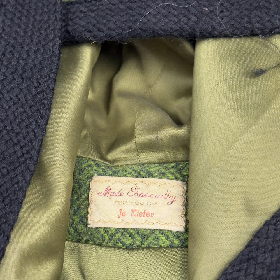 Hooded Cape Green Cloak Gothic Medieval Renaissance Handmade Jo Keifer - Image 3 of 4