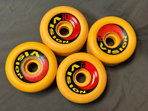 Ruedas de monopatín Vision Blurr 3 VB3 naranja 92a 65 mm NOS OG patín de colección Gonz - Imagen 2 de 4