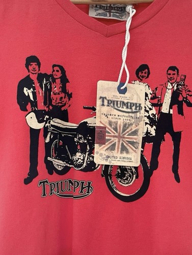 Triumph Motorcycle t shirt since 1902 size S new with tag, 100% cotton.