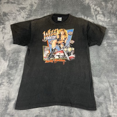ハーレーダビッドソン 3D EMBLEM ビンテージ 80s Tシャツ VTG 80s Harley Davidson 3D Emblem T Shirt 1988 WILD BREED