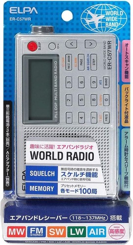 ELPA World Band Receiver Portable Radio FM AM AIR ER-C57WR - Picture 2 of 2