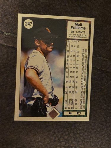 Matt Williams signierter Rawlings NL Baseball & Karte - Bild 5 von 5