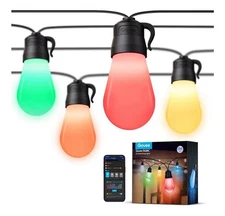Govee Smart Outdoor String Lights H7029, 24ft RGBIC Outdoor Lights