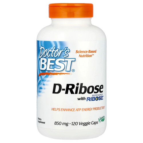 Doctor s Best Best D-Ribose 850 mg 120 Veggie Caps Vegan