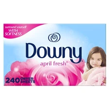 Downy Fabric Softener Dryer Sheets, April Fresh, 240 count