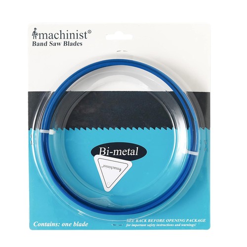 Imachinist S681214 68" x 1/2" x 14TPI Bi-Metall Bandsägeblätter silbergrau