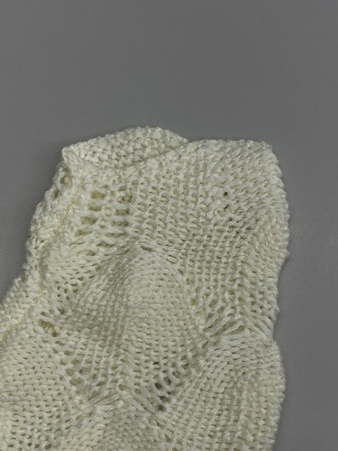 Farm Rio Womens Cardigan Sweater Off White Size XS Mixed Lace Stitch Cropped - Picture 6 of 12