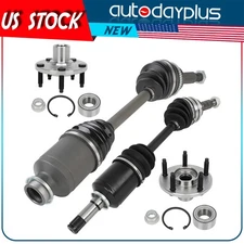 2 X Front CV Axle Shaft & Wheel Bearing Hub For Ford Edge Lincoln MKX 07-10 AWD