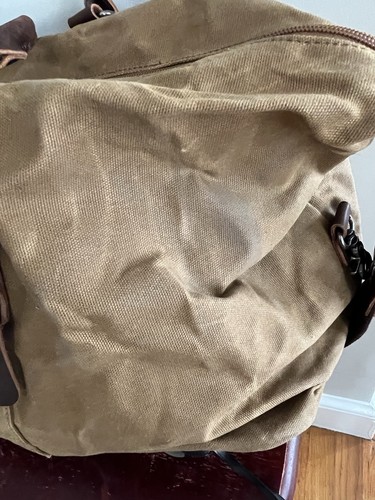 Bolso de Gimnasio NEWHEY Weekender Cuero Borde Algodón Encerado Lona Grande Marrón - Imagen 11 de 18