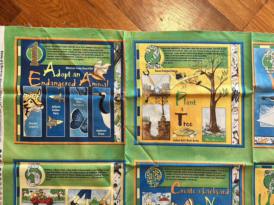 Panel de tela Circle of Life algodón Winky Wheeler SSI costura artesanal Foto 2 de 4