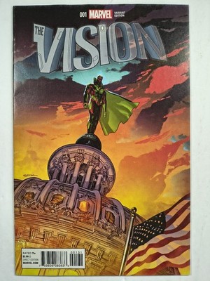 Vision #1 1:25 Sook Variant VF+ Marvel 2016 1st App Viv Vision, VisionQuest Show