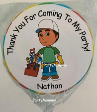Personalized Kids Birthday Party Stickers Thank You Favors Labels Tags 2.5" 12 