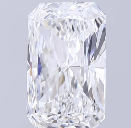 5 CT Radiant Cut Lab Grown Diamond For Engagement Ring - IGI Certified - Video 1 of 1