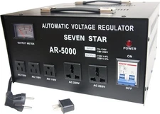 SEVENSTAR AR 5000W Heavy Duty Voltage Reglator/Stabilizer with Built-in Step Up/