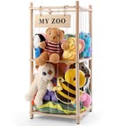 Wooden Stuffed Animal Storage Organizer with Elastic Cords - Small
