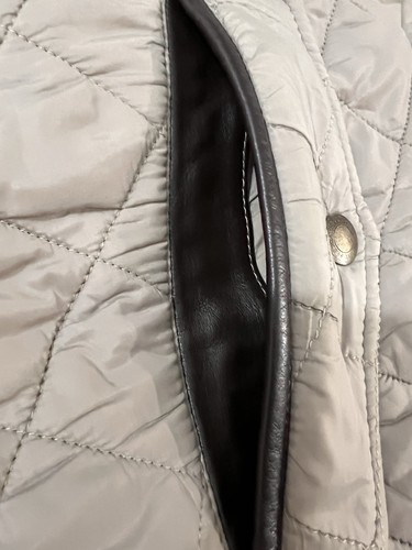 Raro cappotto trapuntato vintage Coach bordo pelle giacca fienile - Foto 10 di 24