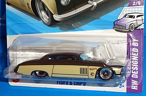 Hot Wheels 2025 Treasure Hunt HW Designed By #32 Fish'd & Chip'd Brown & Tan - Bild 2 von 3