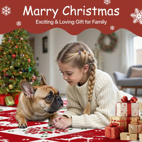 Weihnachtsläufer Teppich 2x7 Waschbar Teppich für Flur Küche Schlafzimmer, Weihnachten... - Bild 5 von 8