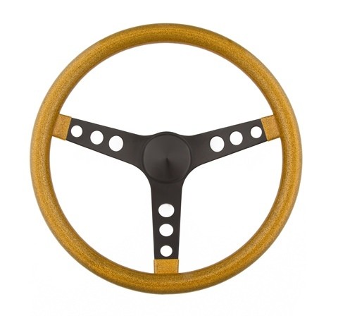 Grant 8477, One Steering Wheel Mtl Flake Gold/Spoke Blk 15 Performance Parts - Picture 2 of 9