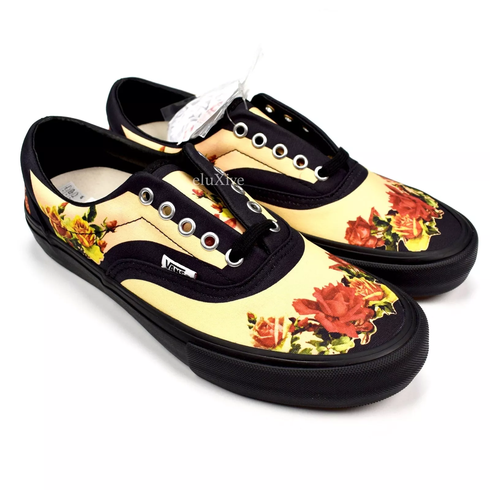 Baskets florales homme Supreme Jean Paul Gaultier JPG Vans Era Pro 8,5 SS19 AUTHENTIQUE