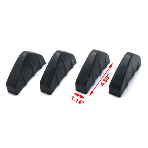 4Pcs Rear Bumper Lip Diffuser Spoiler Car Accessories Shark Fin Wing For BMW - Picture 2 of 11